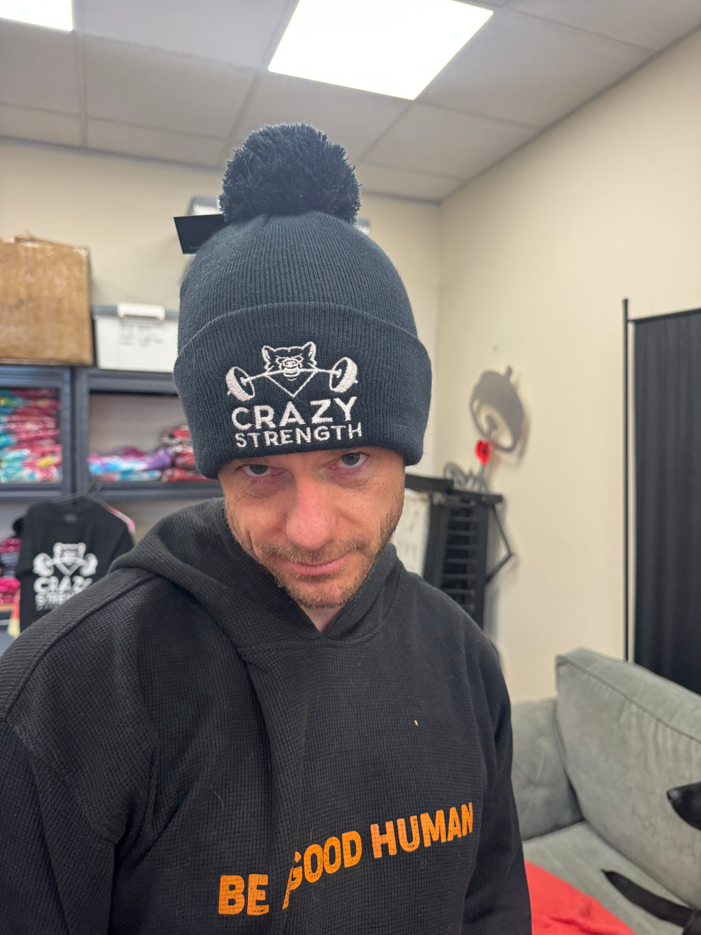 Crazy Strength Bobble Hat