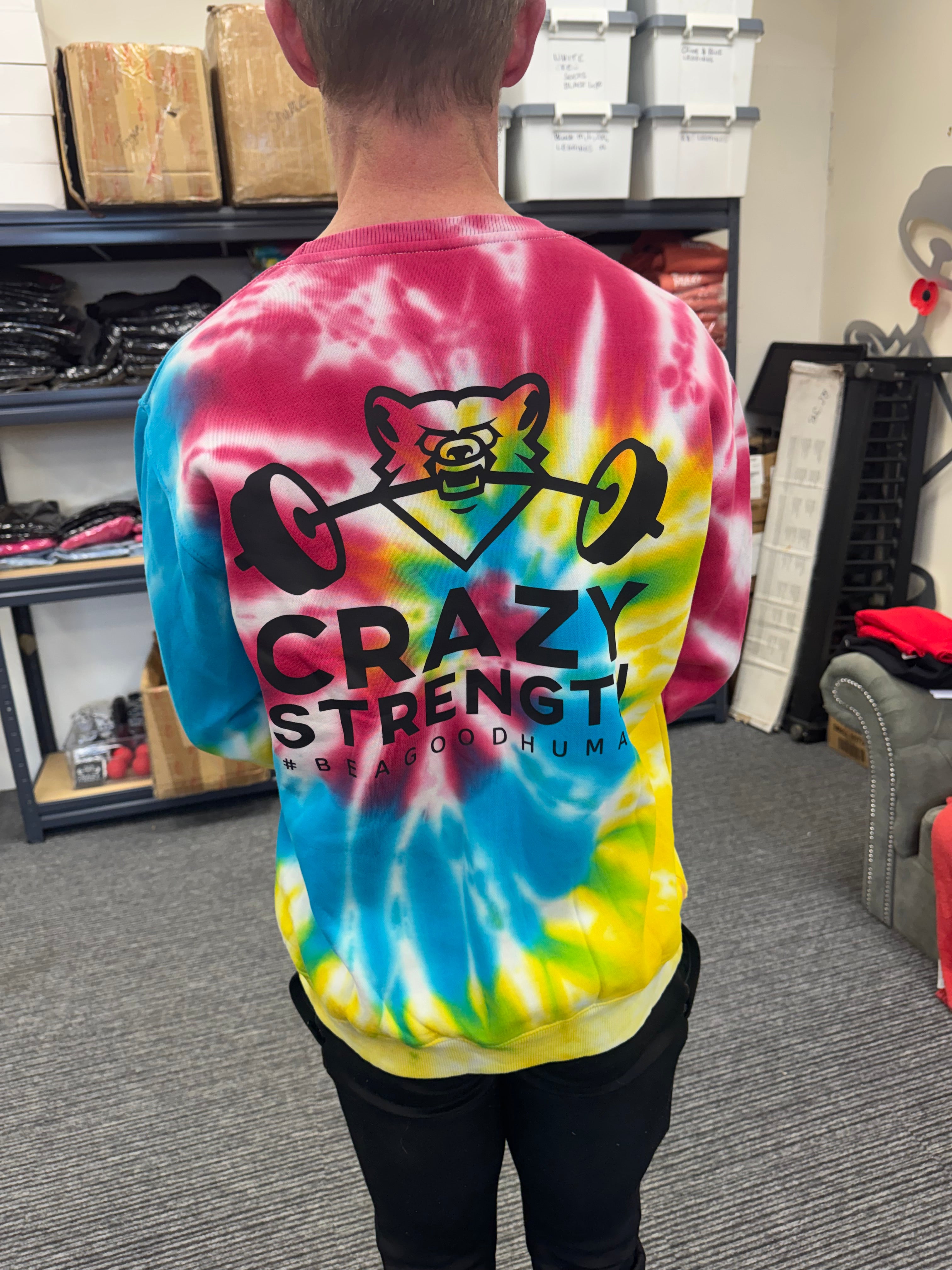Crazy Strength Tie Dye Jumper (2024)