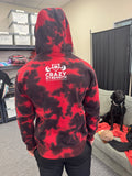 Red & Black Tie Dye Hoodie