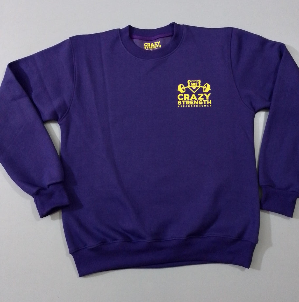 Crazy Strength Jumper - Large Writing To Rear