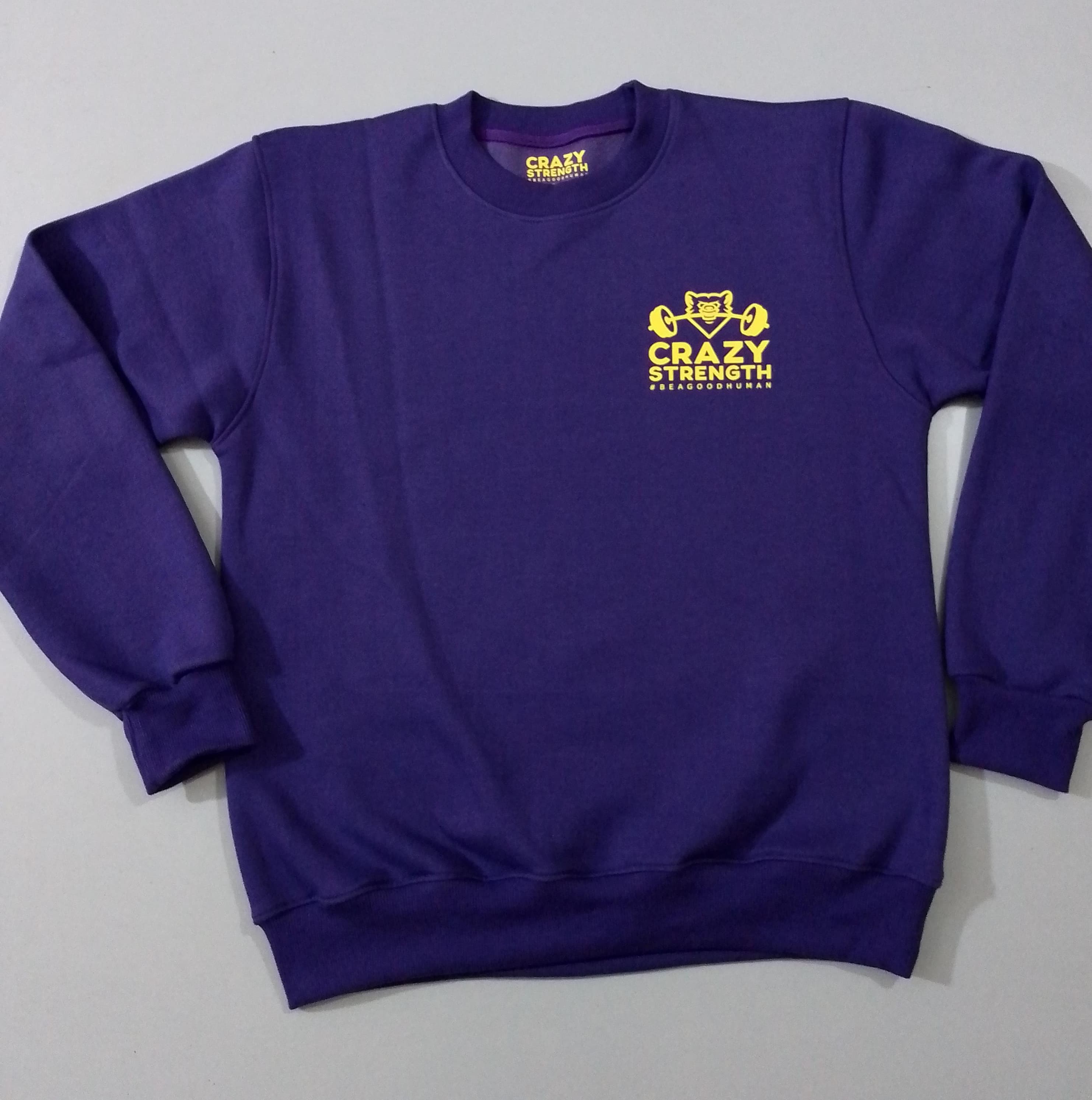 Crazy Strength Jumper - Large Writing To Rear
