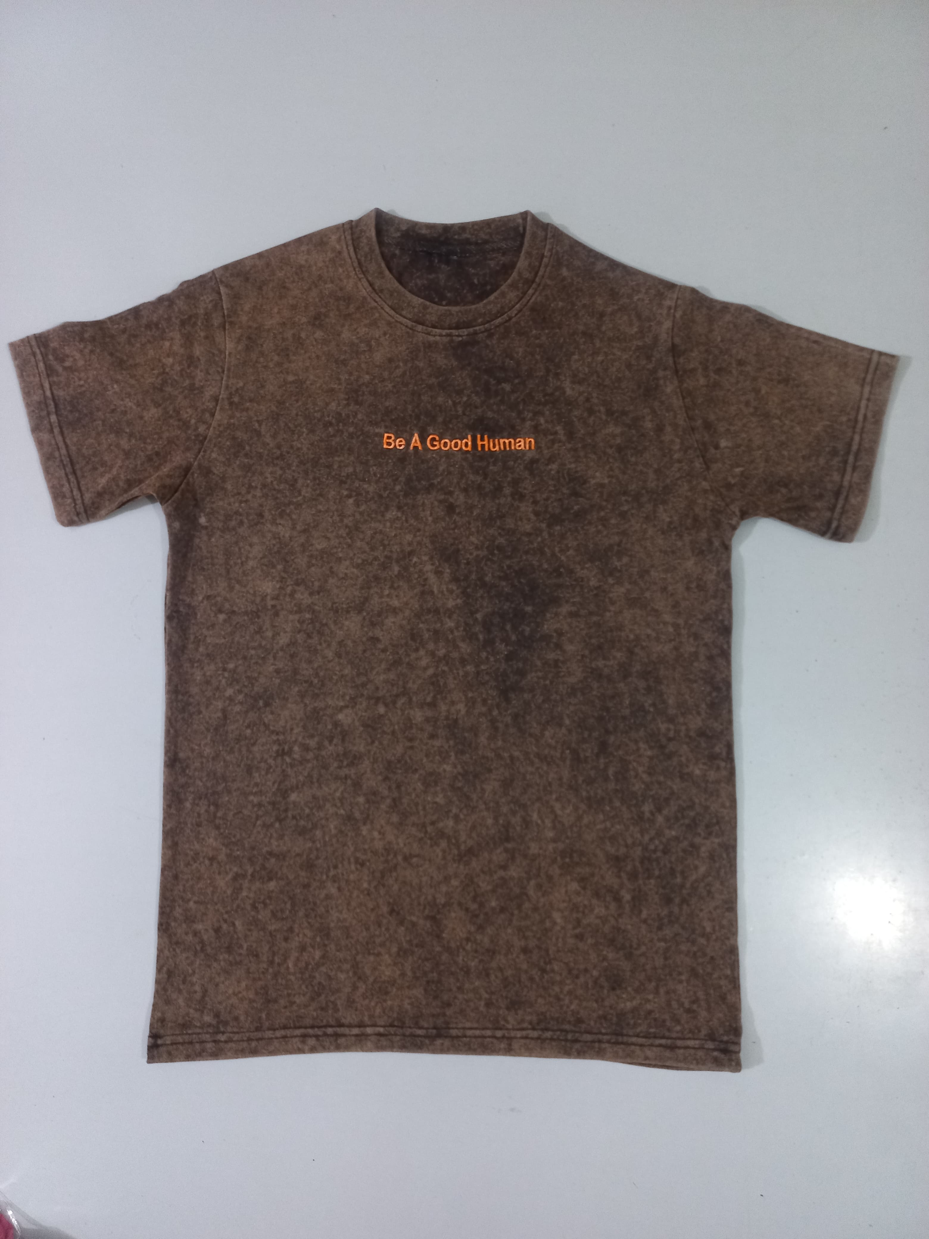 Crazy Strength Black Acid Wash T-Shirt