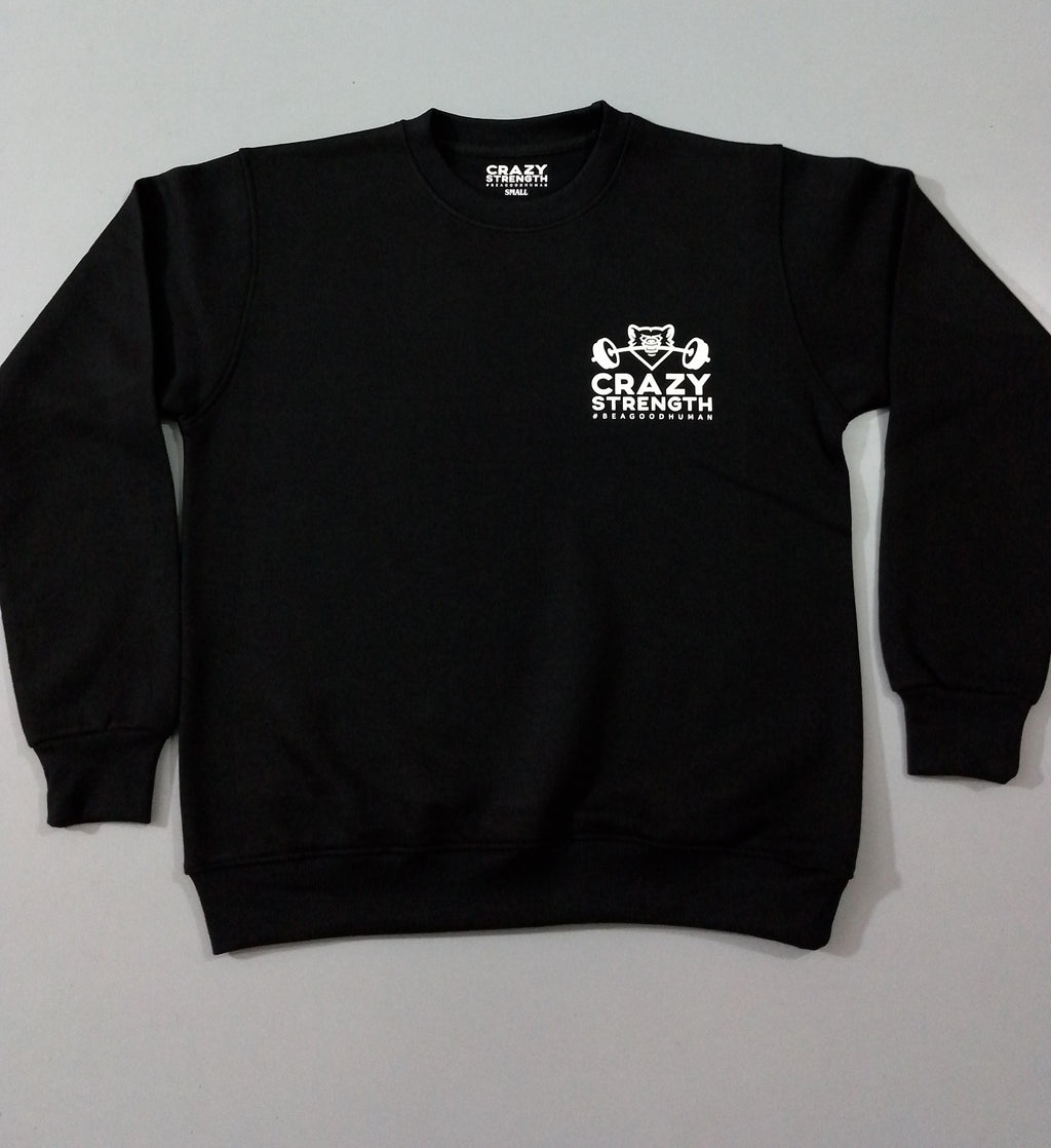 Crazy Strength Jumper - Large Writing To Rear